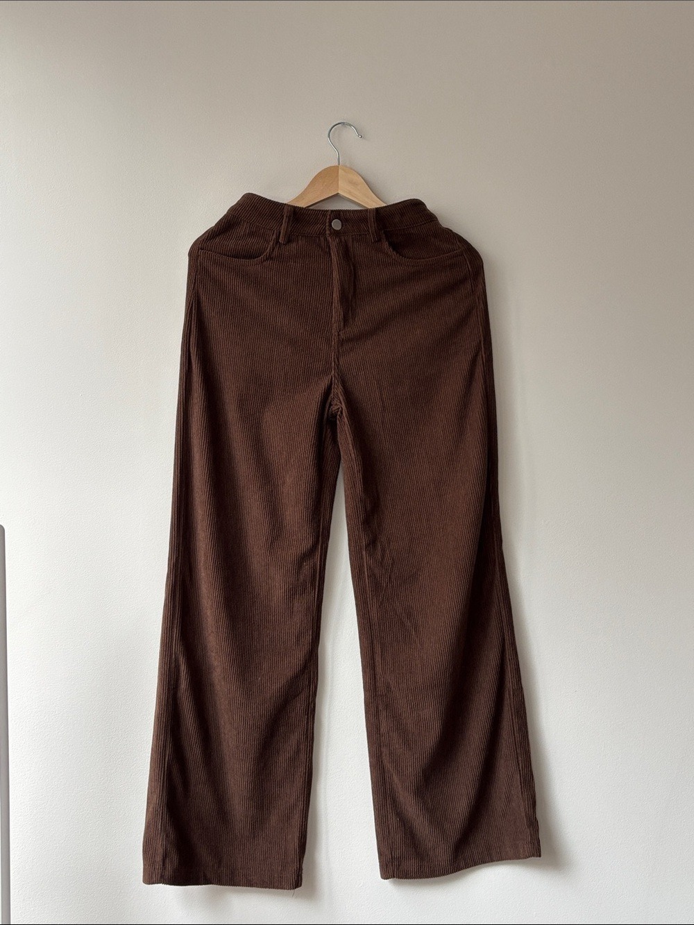 Wide Leg Women's Pants in Dark Brown - Picture 5 of 8